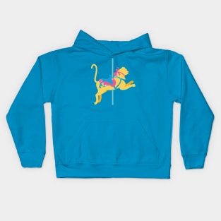 Colorful Carousel Animal Cat Kids Hoodie